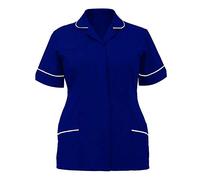 Islander Fashions Ladies Healthcare Zip Fastening Collared Nurse Tunic Top Womens Hospital Uniform UK 8-26