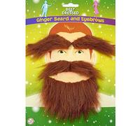 Islander Fashions Mens Irish Scots Ginger Beard And Eyebrows Adults St Patrick Day Fancy Dress Accessory One Size