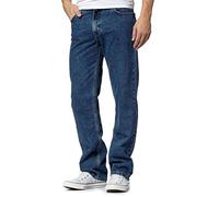 Islander Fashions Mens Plain Straight Leg Fancy Denim Jeans Adults Heavy Duty Regular Work Pants