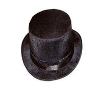Islander Fashions Unisex Black Topper Hat Adults Ringmaster Victorian Lincoln Fancy Hat Accessory