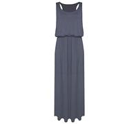 Islander Fashions Women's floral printed balloons long maxi with lining women's fantasy sleeveless summer dress - Grey - Small