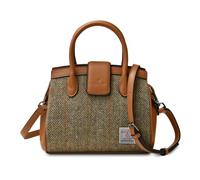Islander Harris Tweed Mini Tiree Tote, Chestnut Herringbone