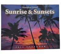 Islander Hawaii Hawaiian 2026 Twelve Month Wall Calendar (Sunrises and Sunsets)