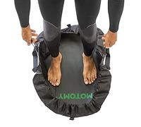 Wetsuit Changing Mat ‘IslandMat' Surf Mat & Wetsuit Bag CompactFolding 2 IN 1 Design - WATERPROOF 5000X TECHNOLOGY Prevents Water Leaking Inside Your Car & Keep You & Your Surfing Accessories Clean