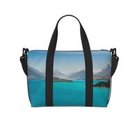 Islands and Mountain Print Italy Flag Print Versatile Handbag for Travel,Hand-Held Crossbody Travel Bag for Your Every Need