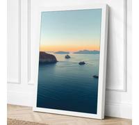Islands at Daybreak Coastal Canvas Wall Art Print 36x24 Inch | Ready to Hang, Gallery Wrapped, Fade-Resistant Inks, Securely Packaged, UK Made