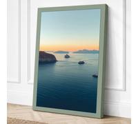 Islands at Daybreak Coastal Canvas Wall Art Print 36x24 Inch | Ready to Hang, Gallery Wrapped, Fade-Resistant Inks, Securely Packaged, UK Made