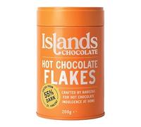 Islands Chocolate 55% Dark Hot Chocolate Flakes 200g [Pack of 6]