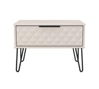 Islay 1 Drawer Wide Side Table (Ready Assembled) Ready Assembled 2 U Taupe Small