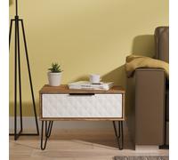 Islay 1 Drawer Wide Side Table (Ready Assembled) Ready Assembled 2 U White One Size