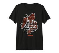 Islay Outline Tasting Notes Whisky Premium T-Shirt
