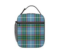 Isle Man Laxey Manx District Tartan Abstract Lunch Bag Insulated Lunch Bags for Women/Men Funny Design Reusable Portable Lunch Bag,for Travel/Picnic/Work