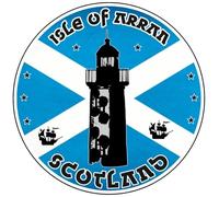 Isle of Arran Scotland Decorative Vinyl Sticker 2494