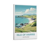 Isle of Harris Scotland Vintage Travel Poster 08x12inch(20x30cm) Canvas Prints Wall Art Paintings for Home Office Living Room Decor