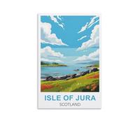 Isle of Jura Scotland Vintage Travel Posters 08x12inch(20x30cm) Canvas Wall Art Print Painting for Wall Decor Living Room Bedroom