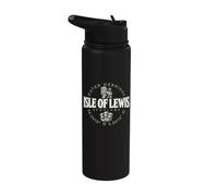 Isle of Lewis Scotland Outer Hebrides Coordinates Label 2C Stainless Steel Insulated Water Bottle
