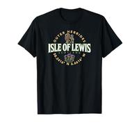 Isle of Lewis Scotland Outer Hebrides Coordinates Label T-Shirt