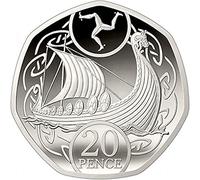 Isle Of Man 2020 Longboat 20p - Uncirculated