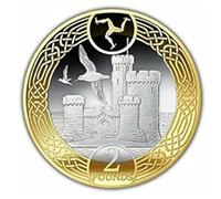 Isle Of Man 2020 Tower of Refuge £2 Coin, Bi-Metallic, Mint State, Uncertified/Seller Graded
