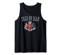 Isle of Man Crest Distressed Print Tank Top