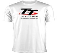 Isle of Man Tt Legends Mens T Shirt Motorcycle Racing Size M White