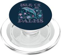 ISLE OF PALMS SC DOLPHIN COLORFUL BEACH SOUVENIR PopSockets PopGrip for MagSafe