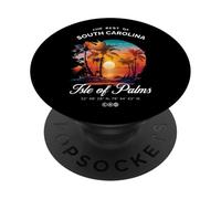 Isle of Palms SC Sunset GPS Coordinates South Carolina Best PopSockets Adhesive PopGrip
