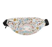 Isle of Palms South Carolina Crossbody Waist Pack SC Souvenir Gift Summer Vacation Matching Gift Family Vacation Gift (of Palms WB EU)