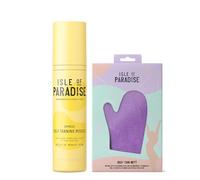 Isle of Paradise Express Self-Tanning Mousse 200ml + Isle of Paradise Hyaluronic Infused Double Sided Self-Tan Applicator Mitt