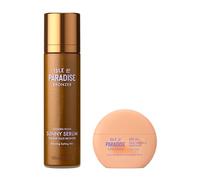 Isle of Paradise Prep & Set Bundle - SPF 50 Daily Defence Face Fluid + Sunny Serum Bronzing Setting Mist