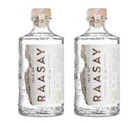 Isle of Raasay Scottish Gin | 70cl, 46% ABV | Handcrafted Premium Scottish Award Winning Island Gin | Distilled, Infused and Bottled at Raasay Distillery (Pack of 2)