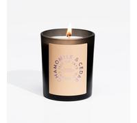 Isle of Skye Candle Company Chamomile & Cedar Black Tumbler | Natural Soy Wax Candle | Handmade in Scotland | Premium Scented Candle | Elegant Black Jar, Engraved Wooden Lid | 45 Hours Burn Time