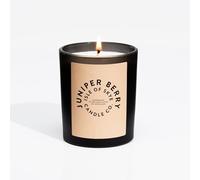 Isle of Skye Candle Company Juniper Berry Black Tumbler | Natural Soy Wax Candle | Handmade in Scotland | Premium Scented Candle | Elegant Black Jar, Engraved Wooden Lid | 45 Hours Burn Time