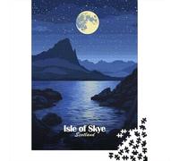 Isle of Skye Night 1000-Piece Jigsaw Puzzle for Adults, 38x26cm/1000pcs, January Puzzle Activity, Screen-Free Leisure And A Fresh Start