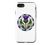Isle of Skye Scotland Scottish Thistle Stained Glass Print Case for iPhone SE (2020) / 7/8