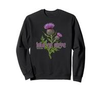 Isle of Skye Scotland Two Flower Thistle Sweatshirt