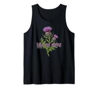 Isle of Skye Scotland Two Flower Thistle Tank Top