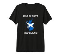 Isle of Skye Scotland Vintage Scotland Flag Map Design Premium T-Shirt