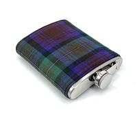 Isle of Skye Tartan 8oz Hip Flask Stainless Steel Boxed