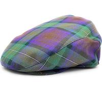 Isle of Skye Tartan Flat Cap Comfort Fit Quilted Lining British Made (L)
