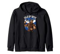Isle of Skye Viking Norse Roots Scottish Pride Design Zip Hoodie