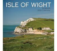 Isle of Wight 16-Month Square 2026 Wall Calendar, Coastal Landscapes, Historic Landmarks, Scenic Britain