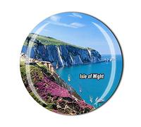 Isle of Wight UK Fridge Magnet Tourist Souvenir Gift Collection Refrigerator 3D Crystal Magnetic Sticker