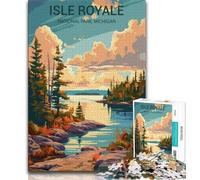 Isle Royale National Park 1000 Piece Jigsaw Puzzle for Adults And Teenagers,Learning Educational Toy for Is Ideal As A Gift for The Whole Family 38x52cm