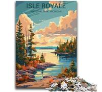 Isle Royale National Park Jigsaw Puzzles for Teenagers 1000 Pieces, Brain Intelligence Challenge Addictive Toys Birthday Gifts for Age 14+ 1000pcs(26x38cm)