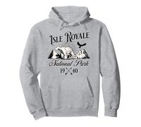 Isle Royale National Park Michigan Nature Bear Hike Outdoors Pullover Hoodie