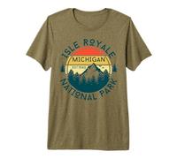 Isle Royale National Park Michigan Nature Hiking Premium T-Shirt