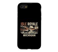Isle Royale National Park Michigan Vintage Design Case for iPhone SE (2020) / 7/8