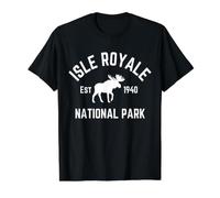 Isle Royale National Park Value Graphic T-Shirt, Men, Black, XL