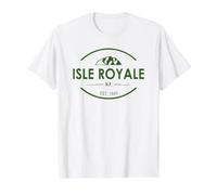 Isle Royale National Park Value Graphic T-Shirt, Men, White, XL